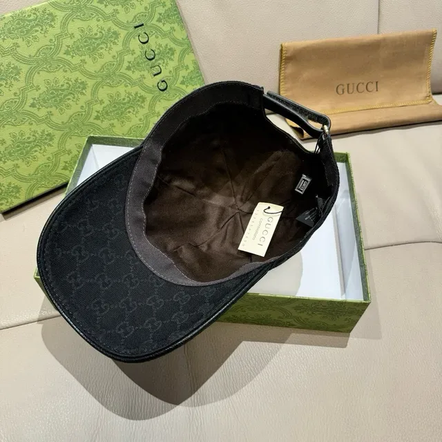 Gucci Ophidia GG Monogram 黑色棒球帽 3