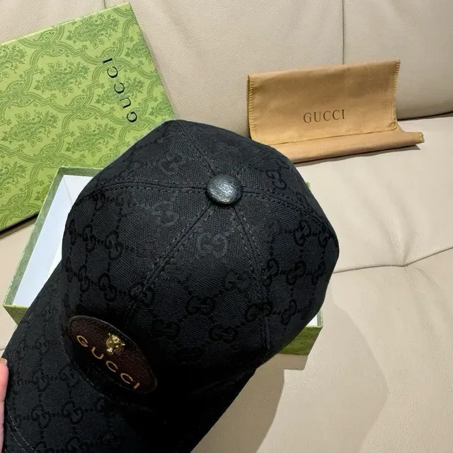 Gucci Ophidia GG Monogram 黑色棒球帽 6
