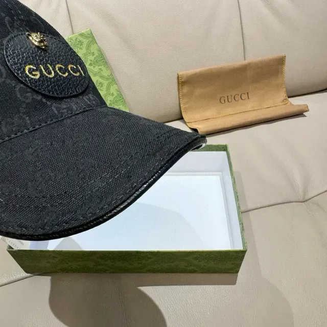 Gucci Ophidia GG Monogram 黑色棒球帽 7
