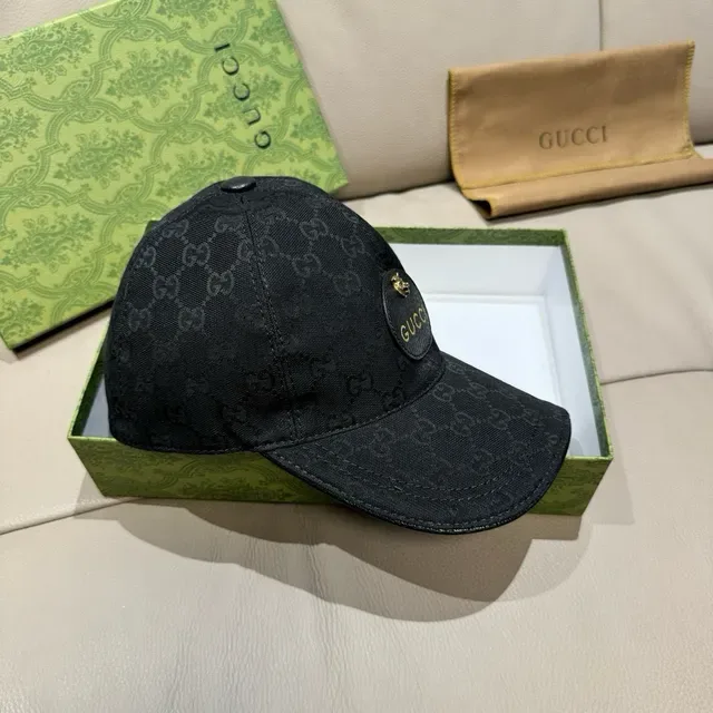 Gucci Ophidia GG Monogram 黑色棒球帽 8