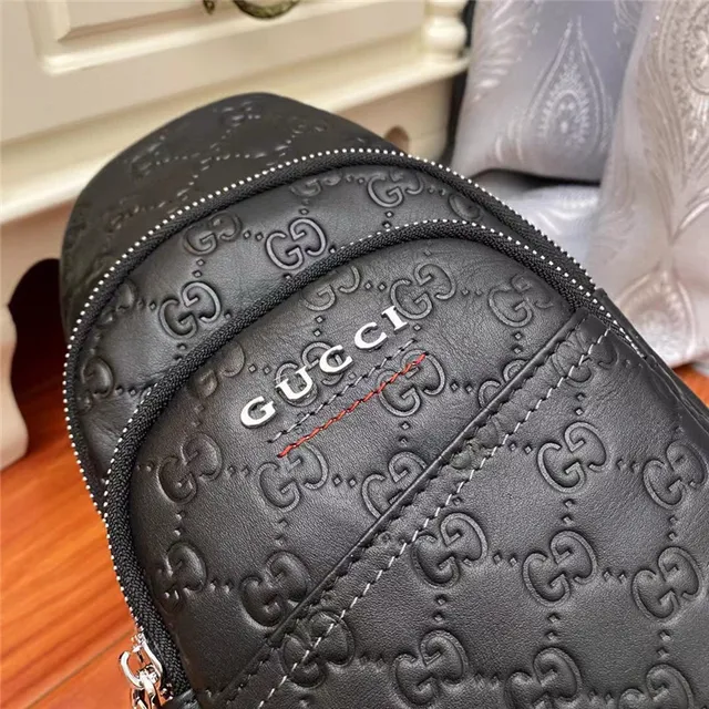 Gucci Ophidia GG Supreme Embossed Black Messenger Bag 3