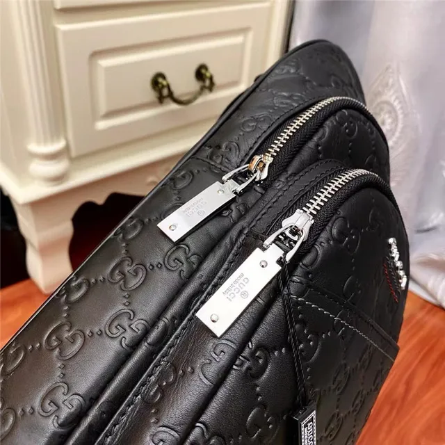 Gucci Ophidia GG Supreme Embossed Black Messenger Bag 5