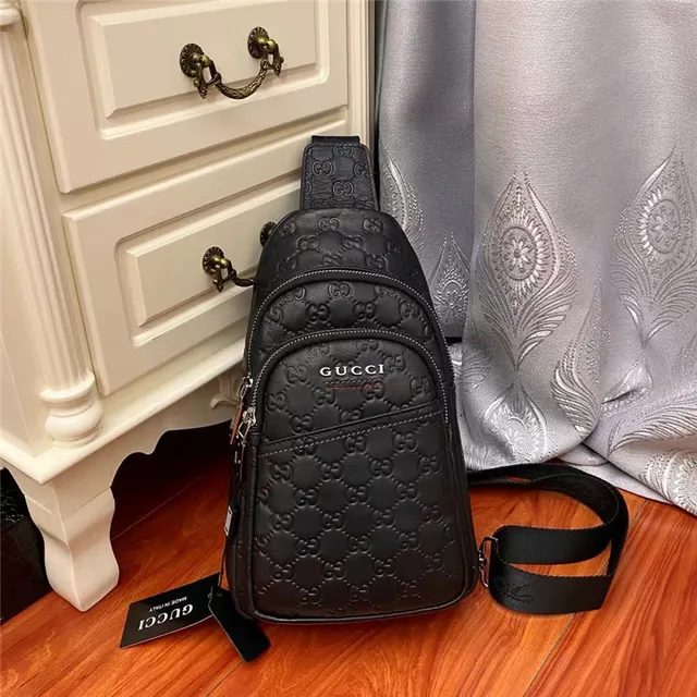 Gucci Ophidia GG Supreme Embossed Black Messenger Bag 7