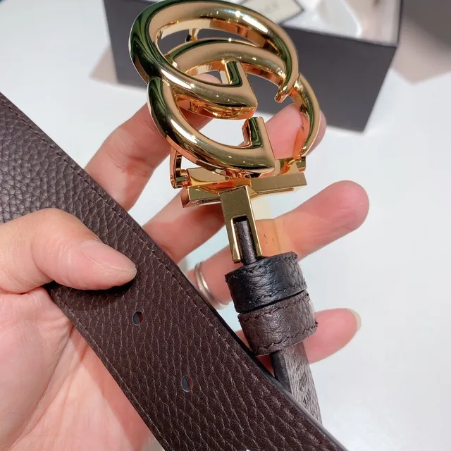 Gucci Ophidia Interlocking Double G कंकुर चमड़े की बेल्ट 3