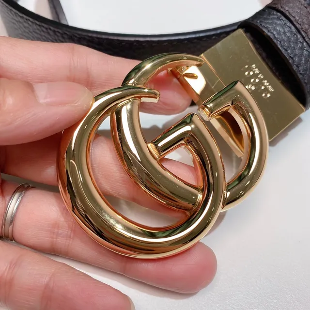 Gucci Ophidia Interlocking Double G कंकुर चमड़े की बेल्ट 6