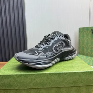 Gucci Rhyton Gray Interlocking G Lifestyle Sneakers