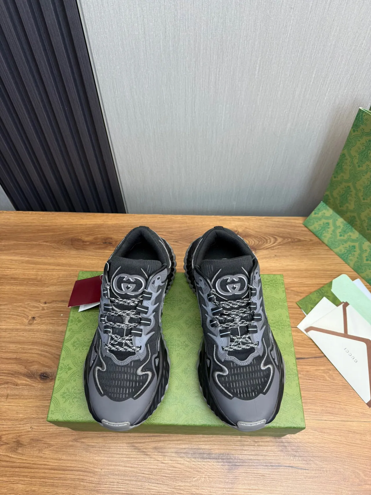 Gucci Rhyton Gray Interlocking G Lifestyle Sneakers 2