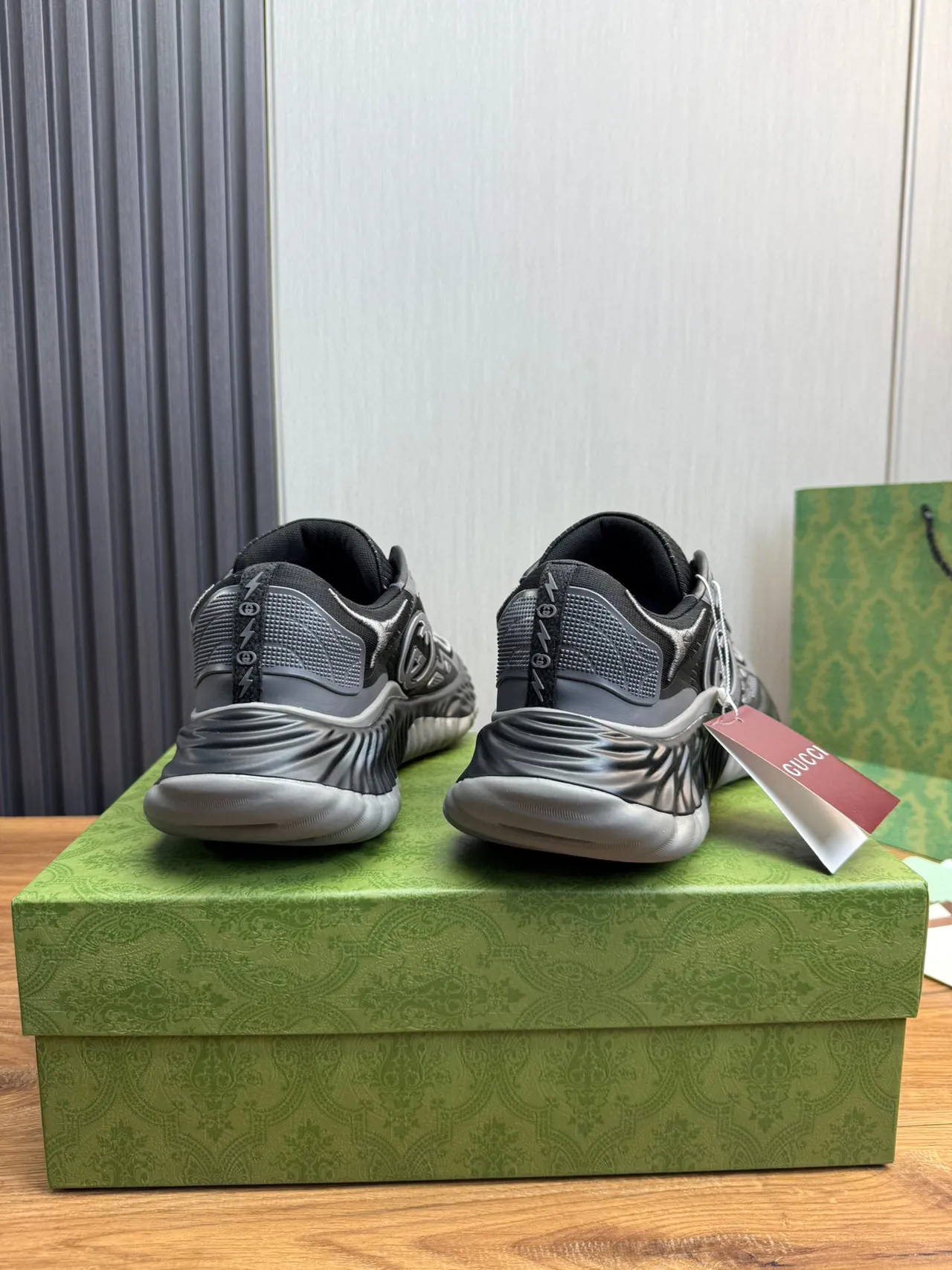 Gucci Rhyton Gray Interlocking G Lifestyle Sneakers 5