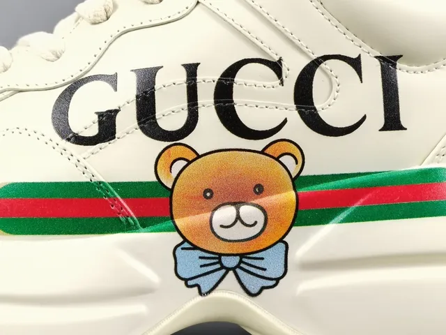 Gucci Screener Bear White Chunky Lifestyle Sneakers 6