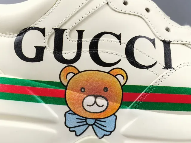Gucci Screener Bear White Chunky Lifestyle Sneakers 7
