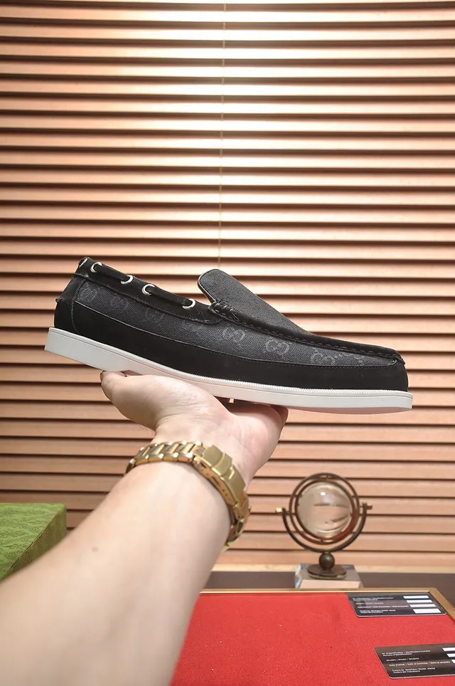 Gucci Screener GG Monogram Canvas Loafers 8