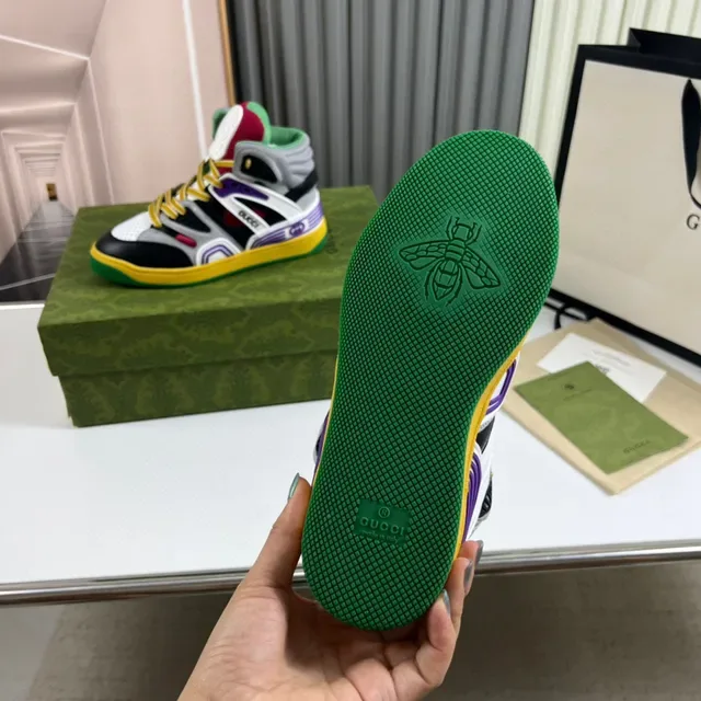 Gucci Screener حذاء رياضي متعدد الألوان عالي القدمين 3