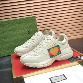 Gucci Screener Off-White Leather Lifestyle Sneakers