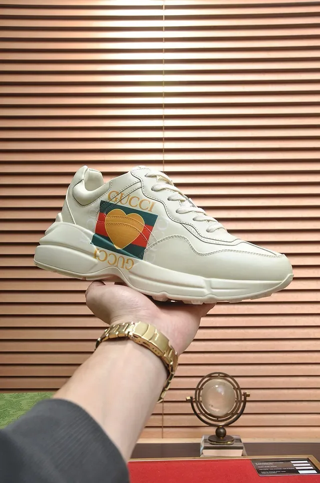 Gucci Screener Off-White Leather Lifestyle Sneakers 4