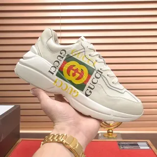 Gucci Screener Off-White Logo-Print Lifestyle Sneakers