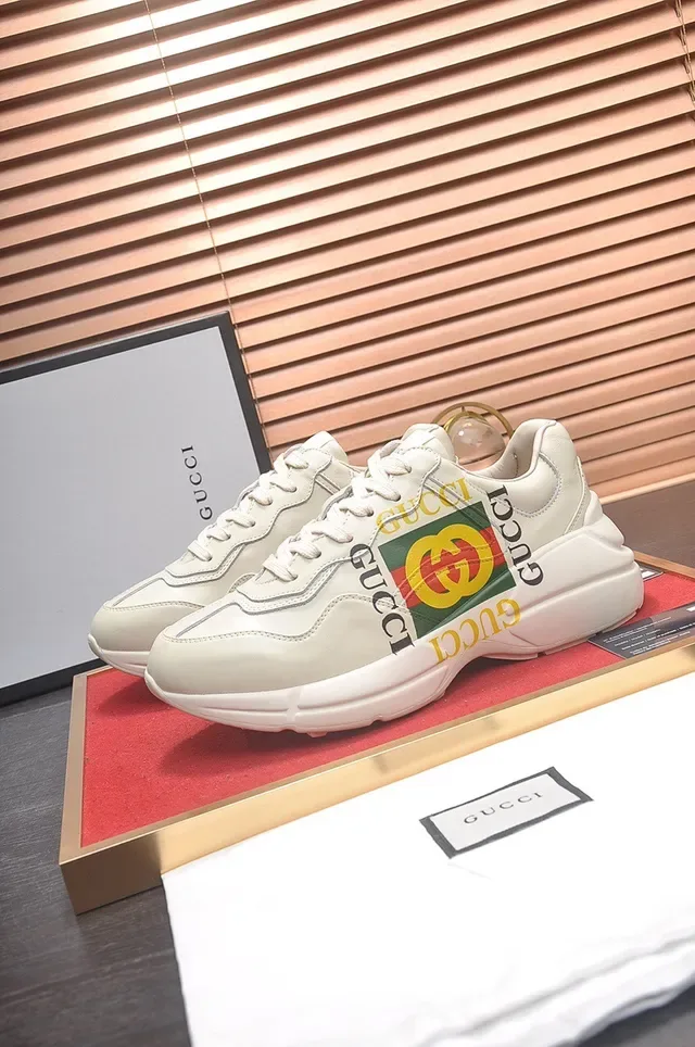 Gucci Screener Off-White Logo-Print Lifestyle Sneakers 7