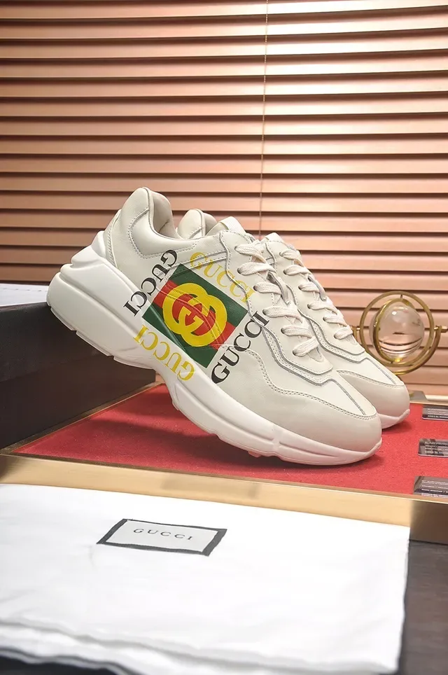 Gucci Screener Off-White Logo-Print Lifestyle Sneakers 8