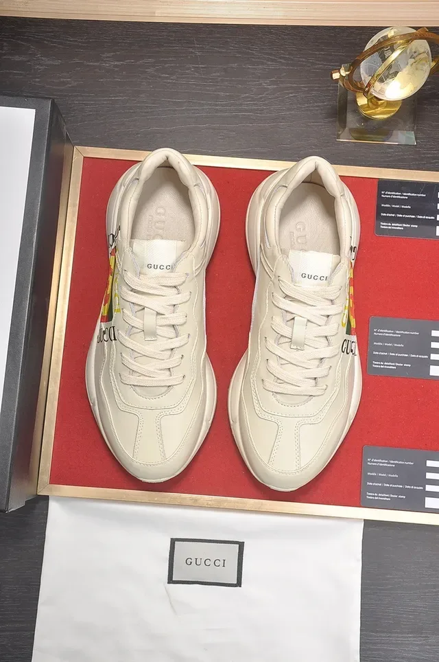 Gucci Screener Off-White Logo-Print Lifestyle Sneakers 9