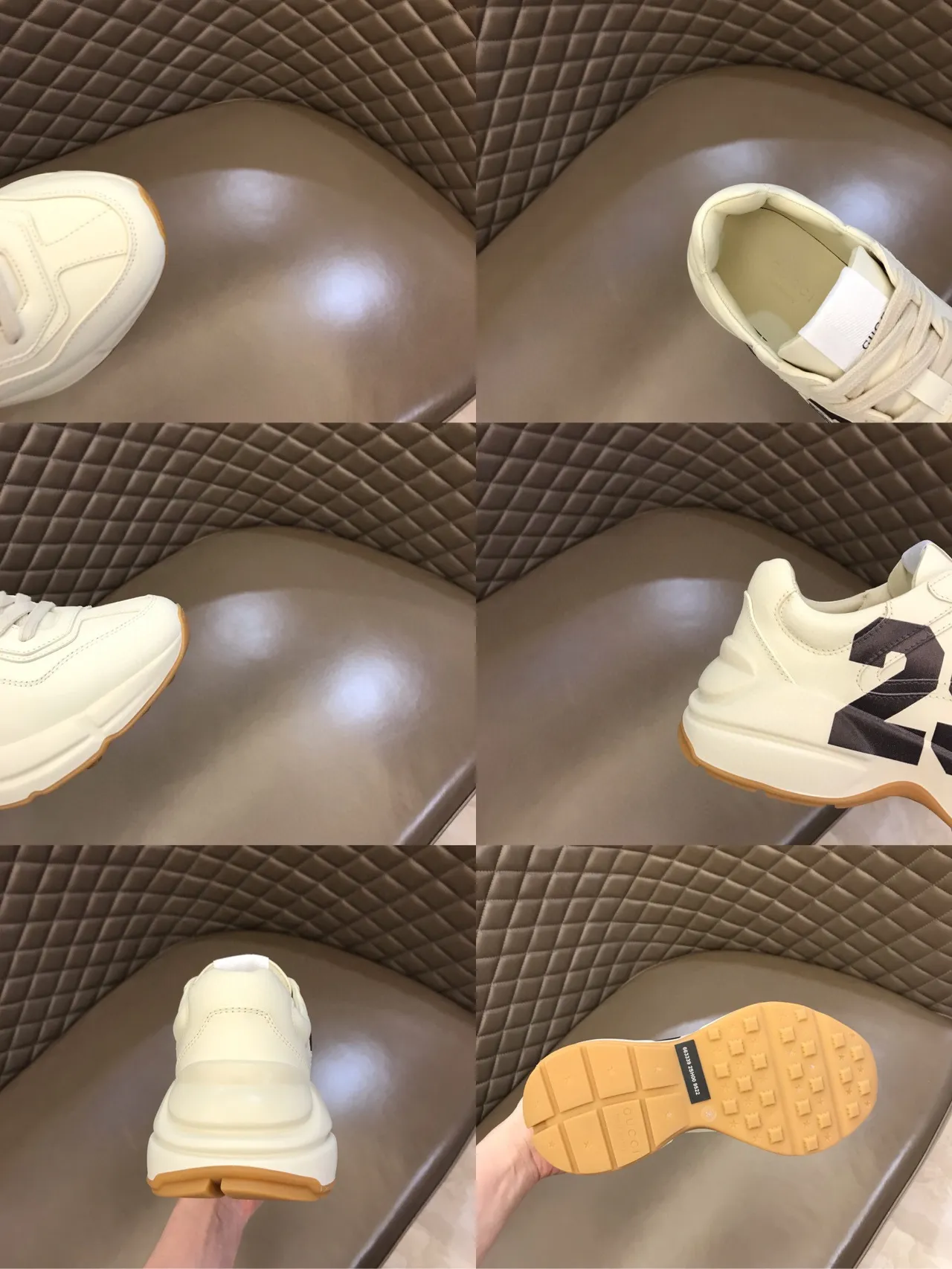 Gucci Screener White 'Eschatology 1921' Lifestyle Sneakers 2