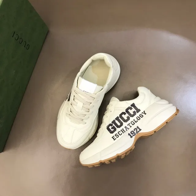 Gucci Screener White 'Eschatology 1921' Lifestyle Sneakers 8