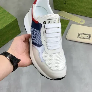 Gucci Screener White Navy Red Lifestyle Sneakers