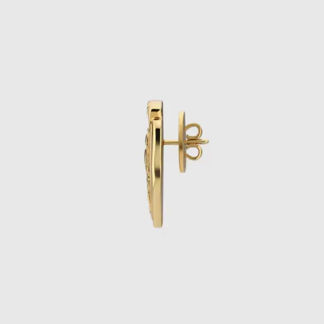 Gucci Shield Crest Gold-Tone Earrings 8