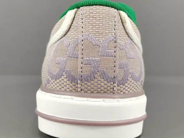 Gucci Tennis 1977 Beige Monogram Web Stripe Lifestyle Sneakers 7