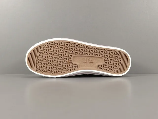 Gucci Tennis 1977 Beige Monogram Web Stripe Lifestyle Sneakers 13