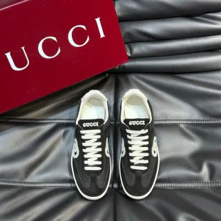 Gucci Tennis 1977 أحذية رياضية أسلوب حياة سوداء وبيضاء