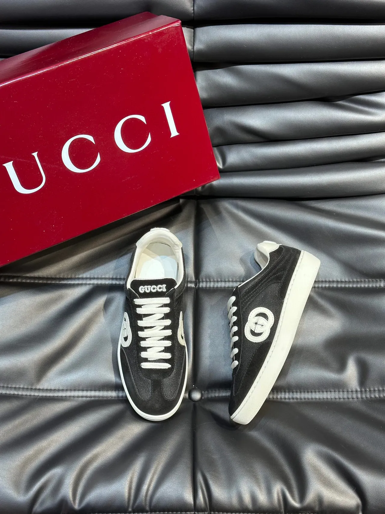 Gucci Tennis 1977 Black and White Lifestyle Sneakers 2