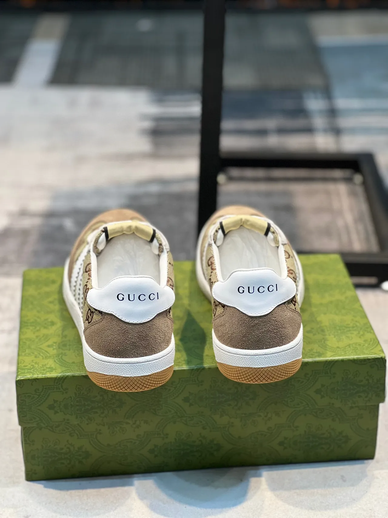 Gucci Tennis 1977 GG Monogram Beige Lifestyle Sneakers 2