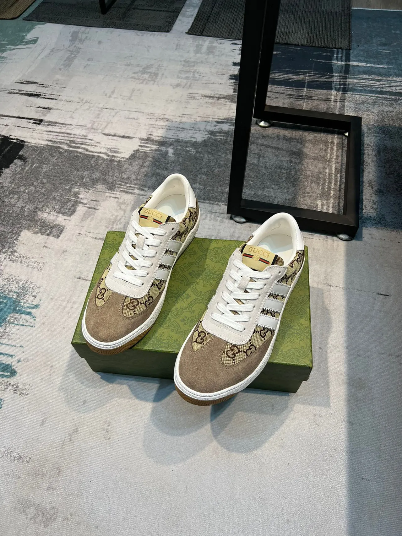 Gucci Tennis 1977 GG Monogram Beige Lifestyle Sneakers 5