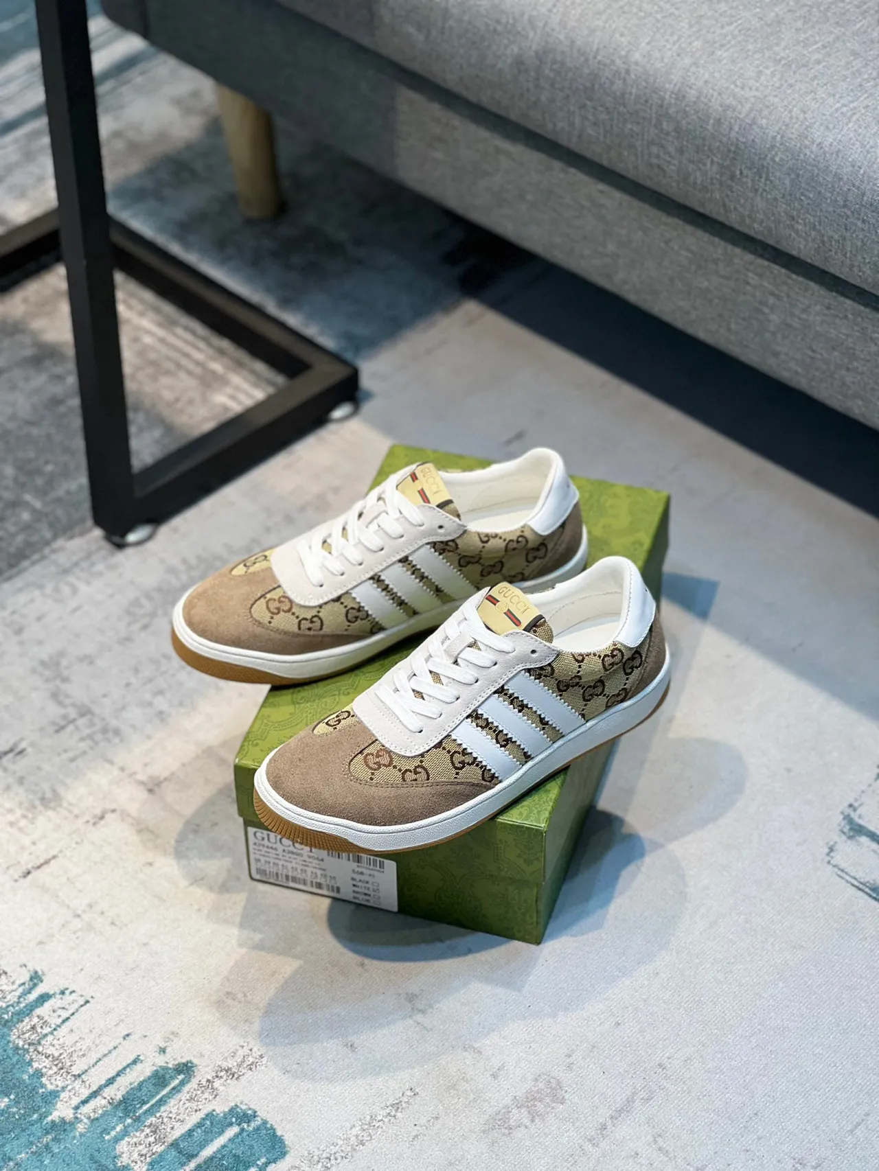 Gucci Tennis 1977 GG Monogram Beige Lifestyle Sneakers 7