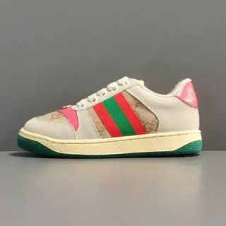 Gucci Tennis 1977 GG Monogram Web Stripe Pink Lifestyle Sneakers