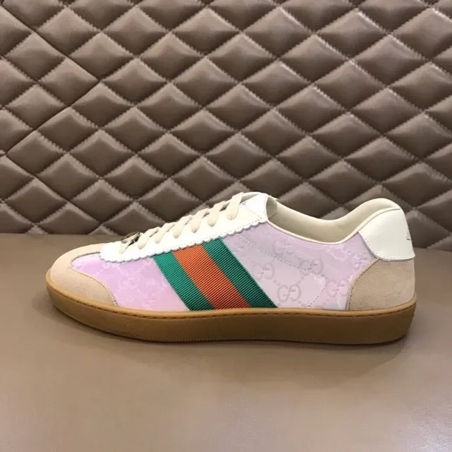 Gucci Tennis 1977 Iridescent Pink Web Stripe Lifestyle Sneakers 2