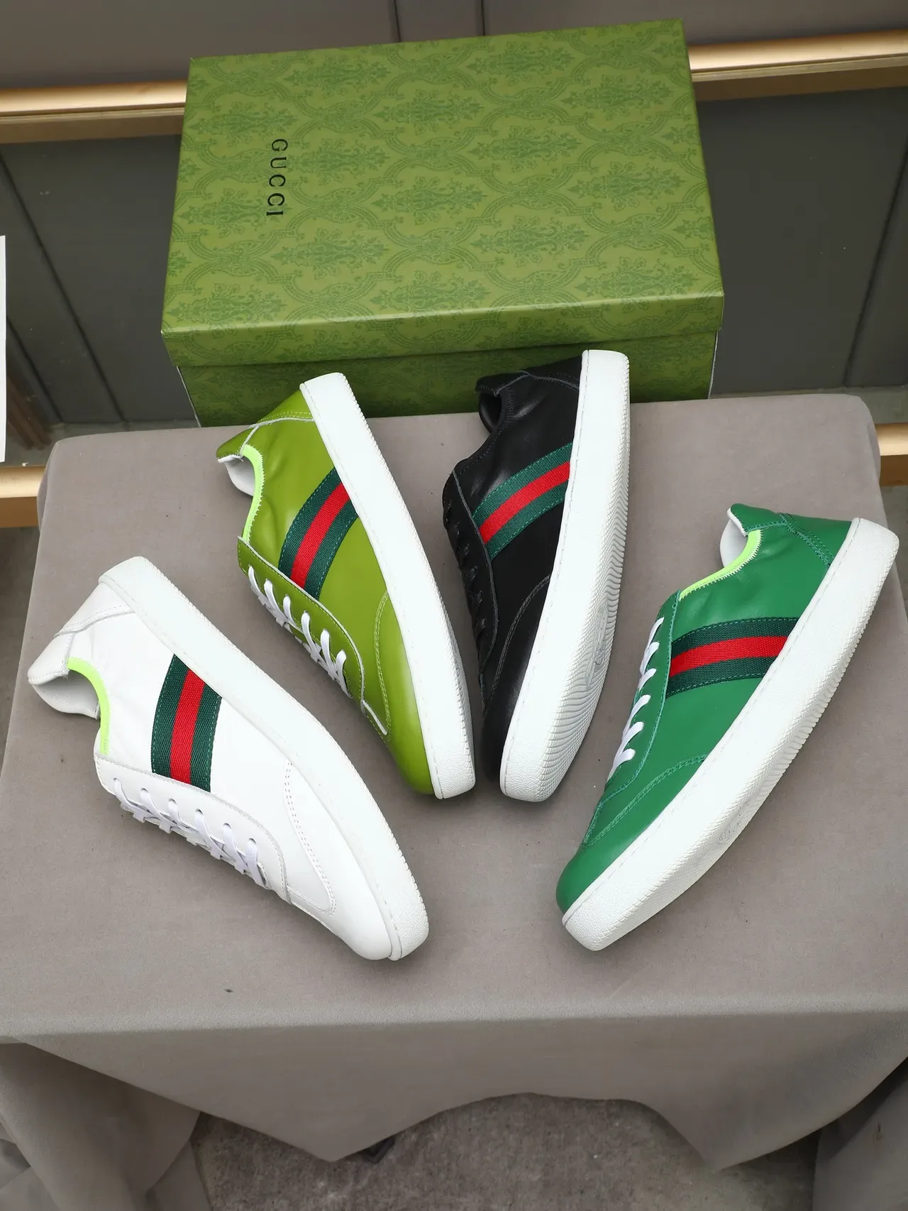 Gucci Tennis 1977 Verde Lima Listra Web Tênis Lifestyle 2