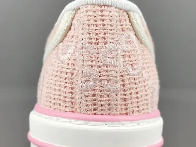 Gucci Tennis 1977 Pink Woven Web Stripe Lifestyle Sneakers 6