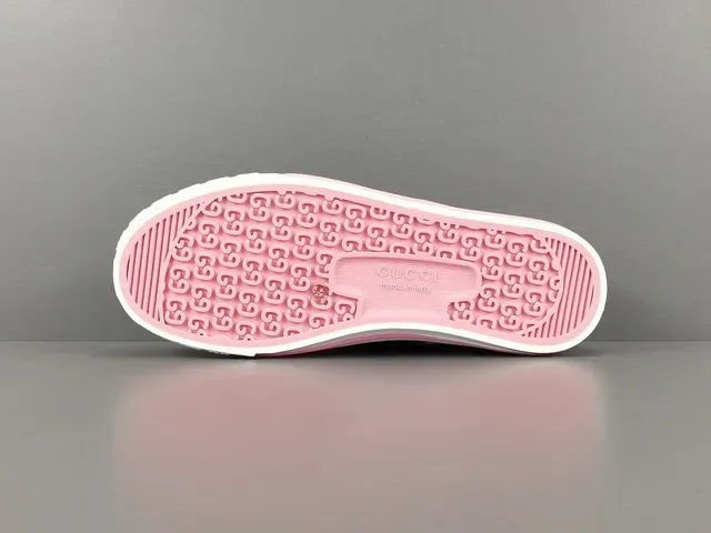 Gucci Tennis 1977 Pink Woven Web Stripe Lifestyle Sneakers 13