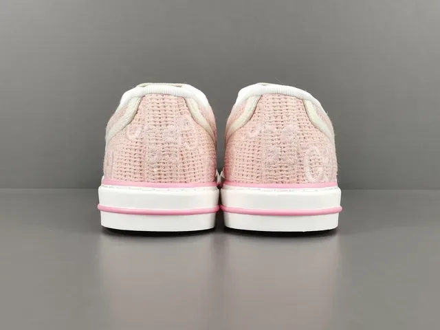 Gucci Tennis 1977 Pink Woven Web Stripe Lifestyle Sneakers 17