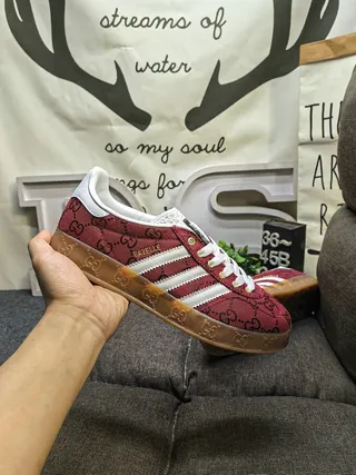 Gucci Tennis 1977 Red Monogram Lifestyle Sneakers 5
