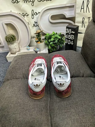 Gucci Tennis 1977 Red Monogram Lifestyle Sneakers 8