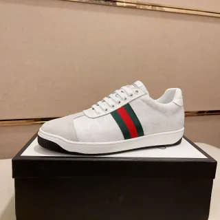 Gucci Tennis 1977 أبيض GG Jacquard Web Stripe أحذية رياضية Lifestyle