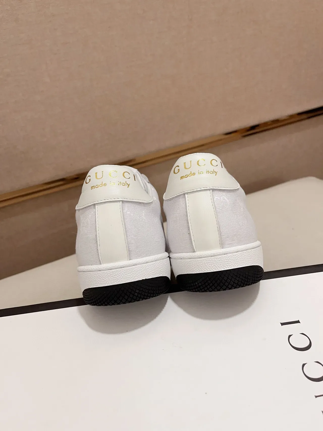 Gucci Tennis 1977 Blanches GG Jacquard Web Stripe Sneakers Lifestyle 8