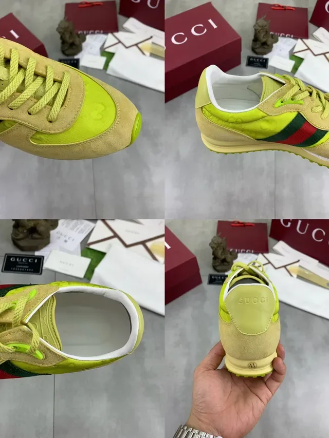Gucci Tennis 1977 Yellow and Beige Lifestyle Sneakers 2