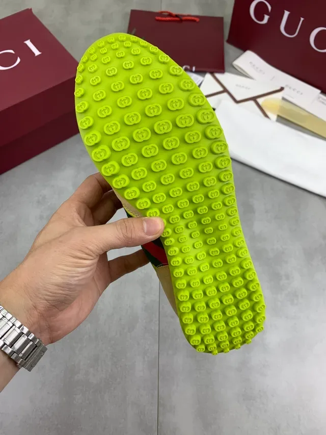 Gucci Tennis 1977 Yellow and Beige Lifestyle Sneakers 3