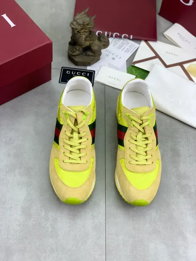Gucci Tennis 1977 Yellow and Beige Lifestyle Sneakers 5