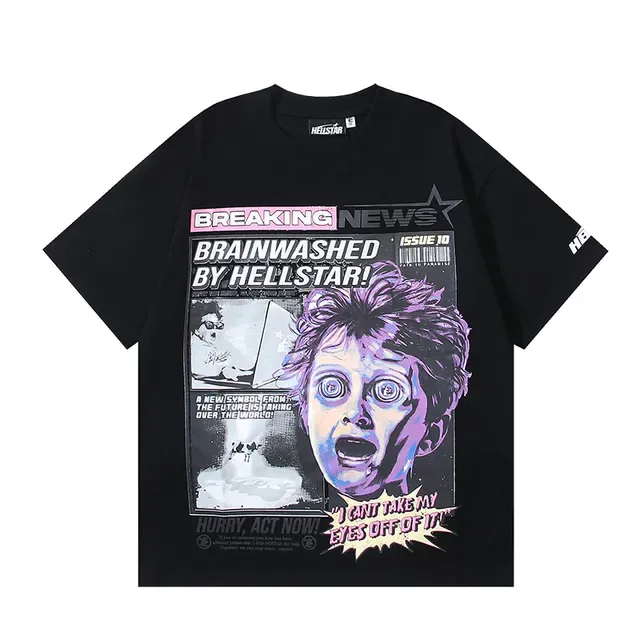 Hellstar Brainwashed by Hellstar Graphic Print Oversized T-Shirt 3
