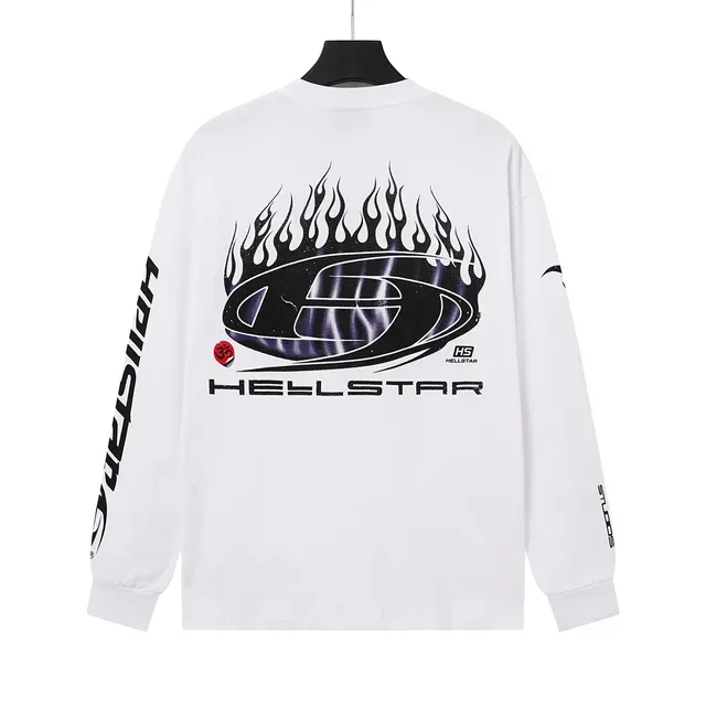 Hellstar Flame Logo Long Sleeve T-Shirt 8