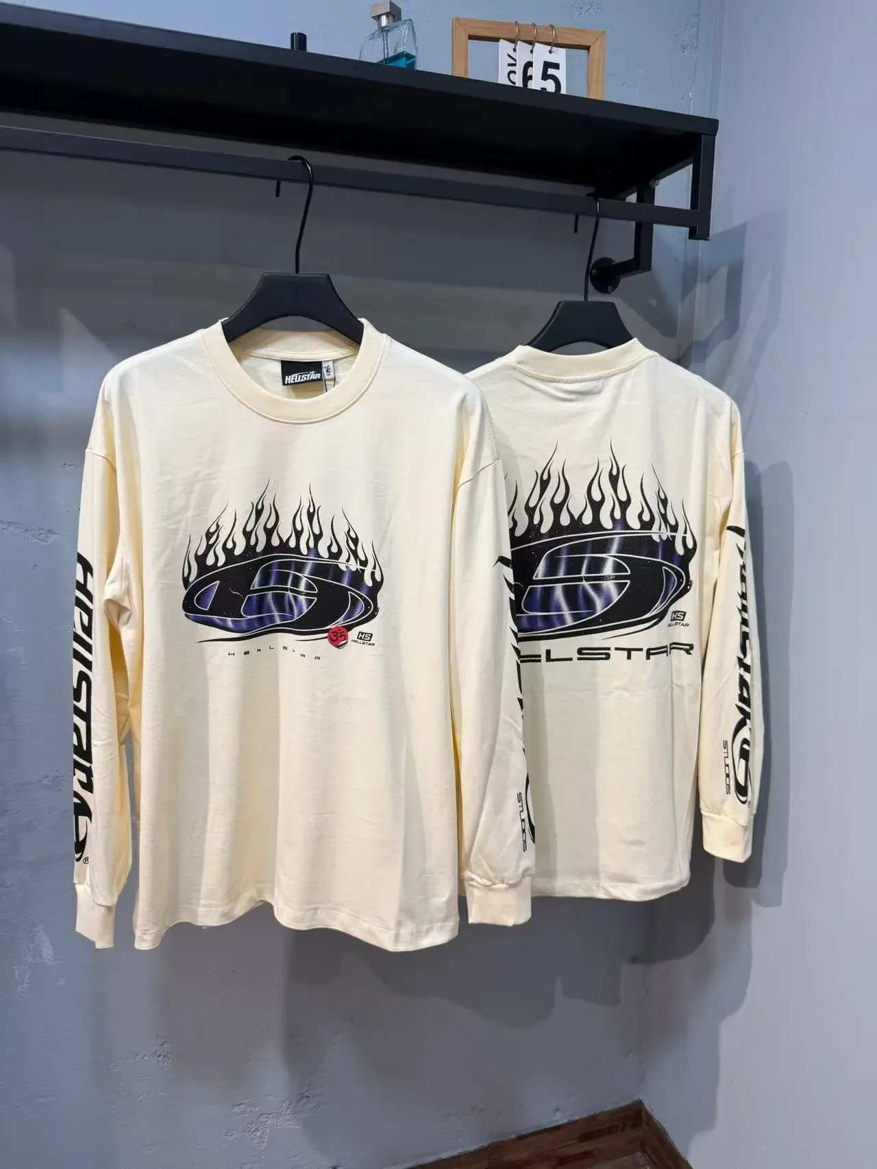 Hellstar Flame Logo Long Sleeve T-Shirt 10