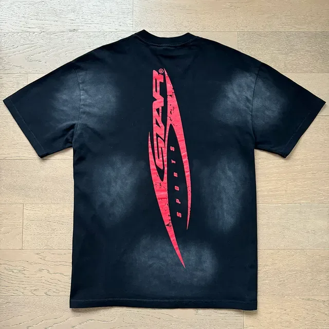 Hellstar Graphic Flame Print Black and Red Tracksuit 5